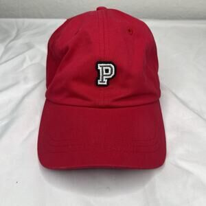 PINK Red Baseball Hat One Size, Summer, Outdoors, Sports, Athletic, Loungewear